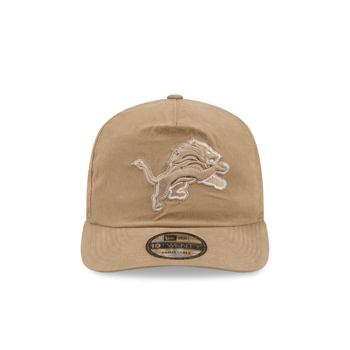 Detroit Lions Washed Khaki Nylon 19TWENTY Snapback Hat