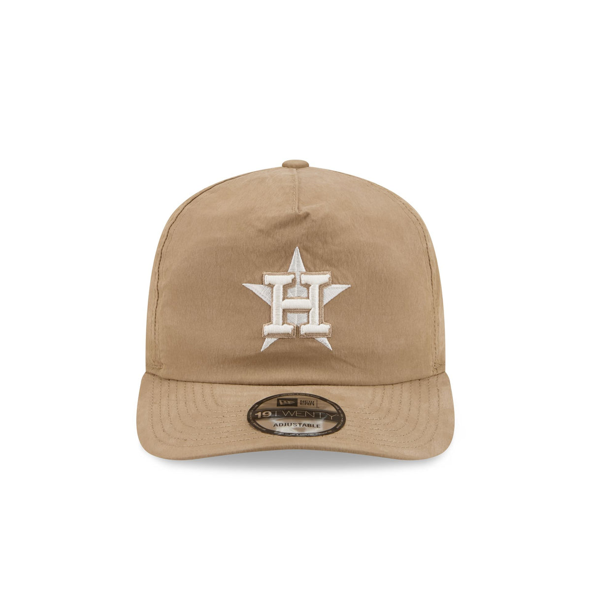 Houston Astros Washed Khaki Nylon 19TWENTY Snapback Hat