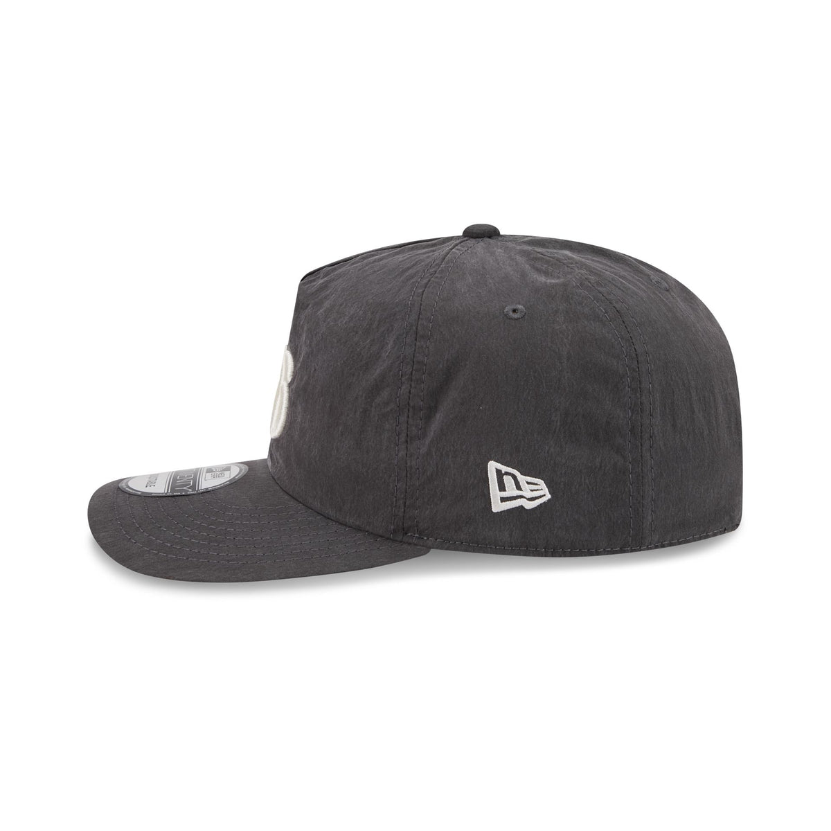 Philadelphia 76ers Washed Black Nylon 19TWENTY Snapback Hat
