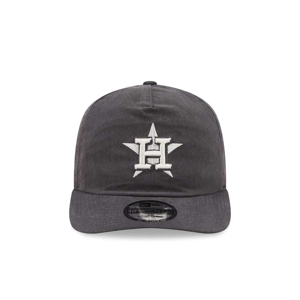 Houston Astros Washed Black Nylon 19TWENTY Snapback Hat