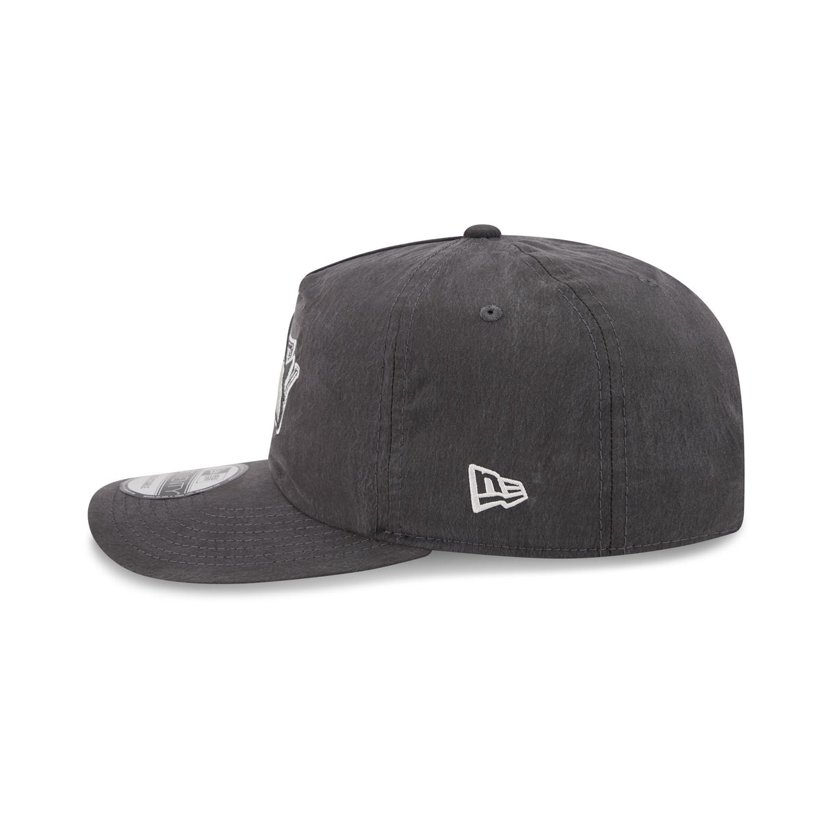 San Jose Sharks Washed Black Nylon 19TWENTY Snapback Hat
