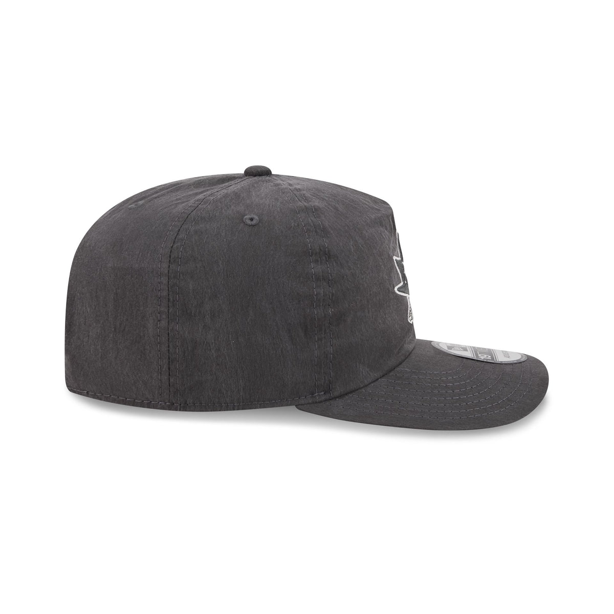 San Jose Sharks Washed Black Nylon 19TWENTY Snapback Hat