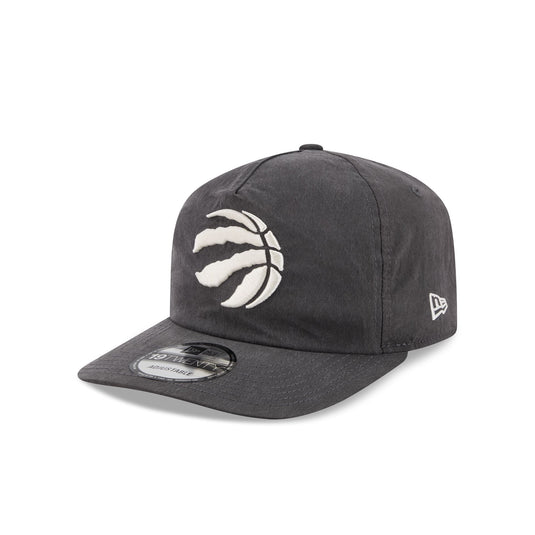Toronto Raptors Washed Black Nylon 19TWENTY Snapback Hat