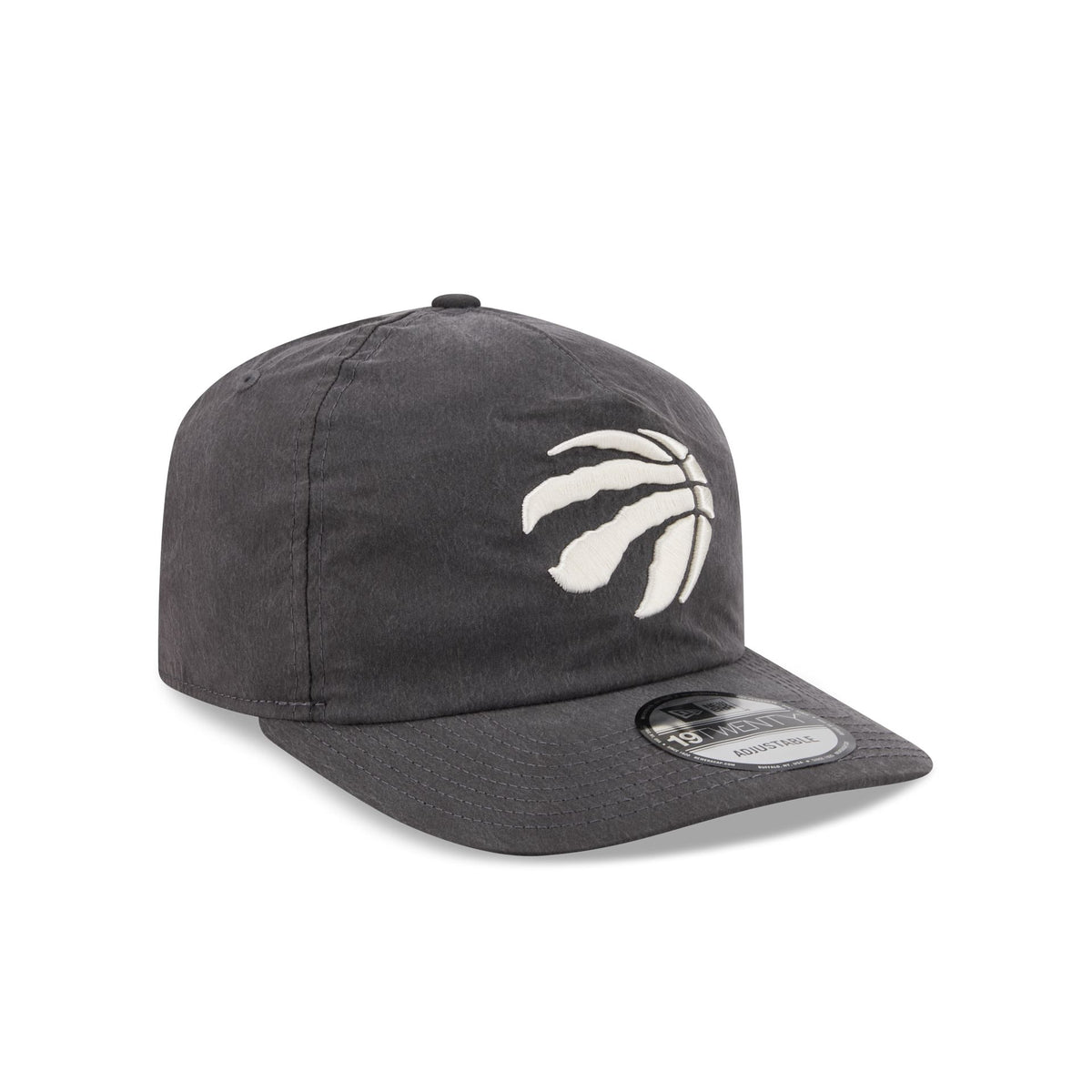 Toronto Raptors Washed Black Nylon 19TWENTY Snapback Hat