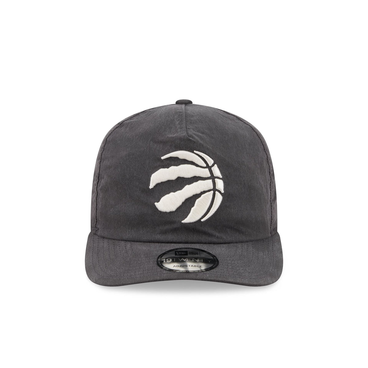 Toronto Raptors Washed Black Nylon 19TWENTY Snapback Hat
