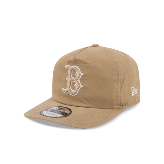 Boston Red Sox Washed Khaki Nylon 19TWENTY Snapback Hat