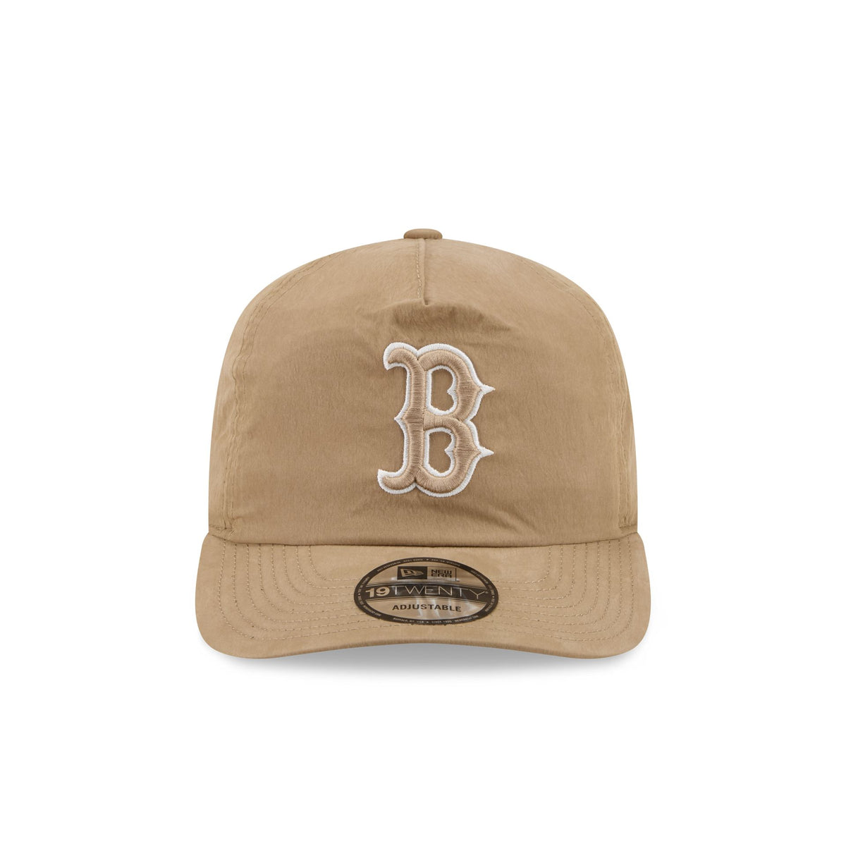 Boston Red Sox Washed Khaki Nylon 19TWENTY Snapback Hat