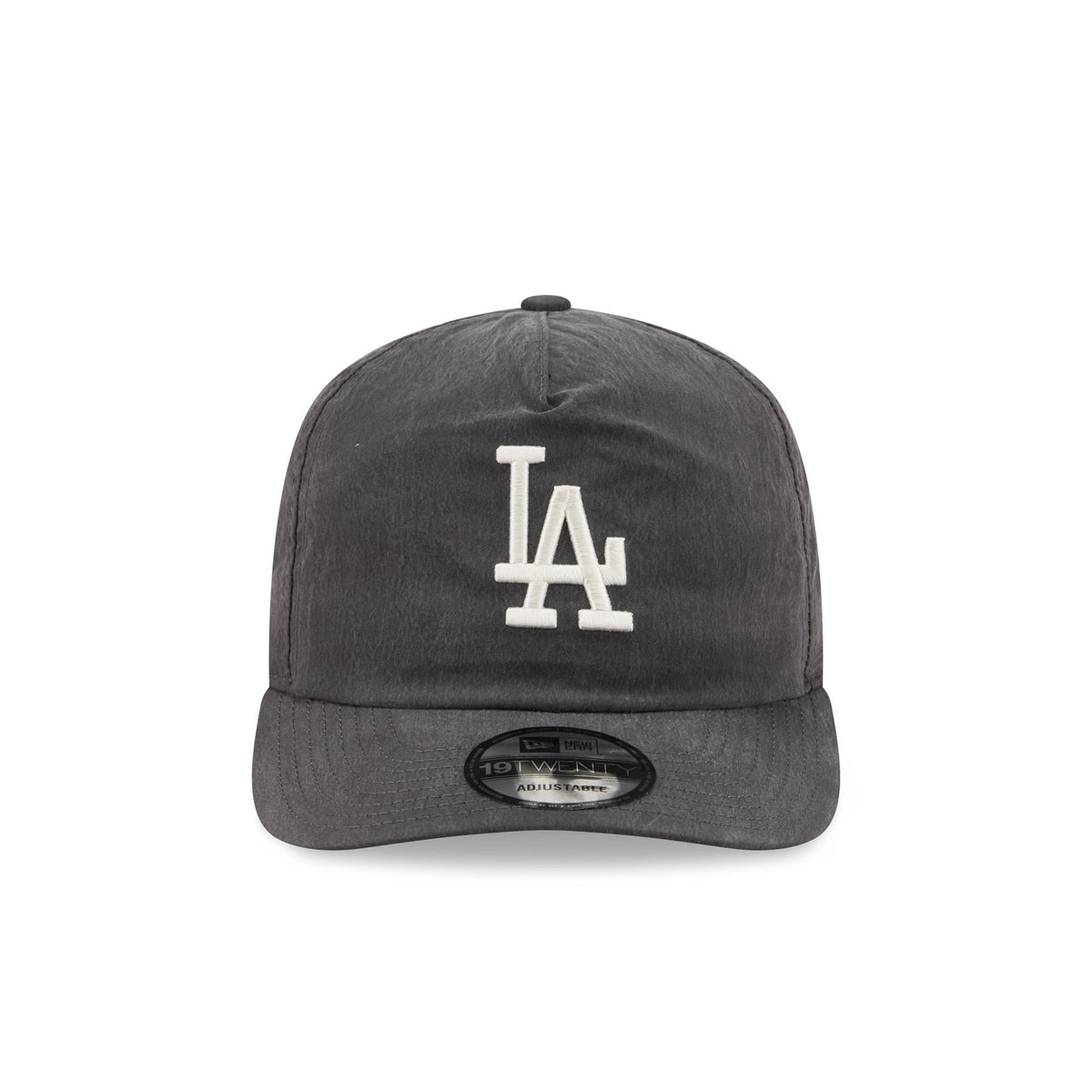 Los Angeles Dodgers Washed Black Nylon 19TWENTY Snapback Hat