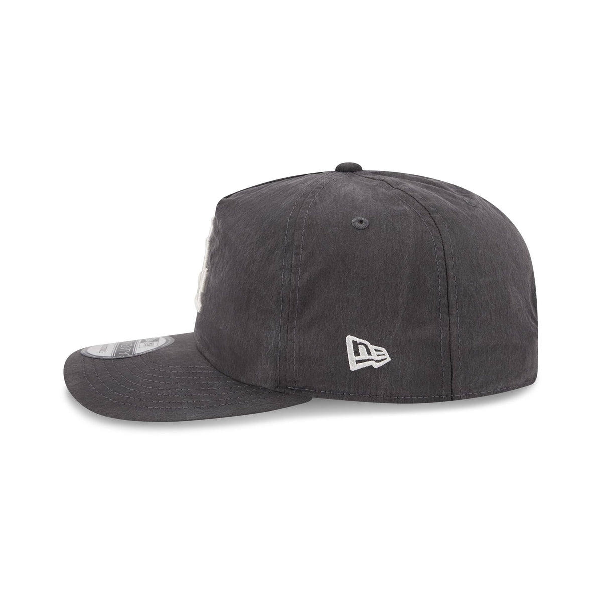 Los Angeles Dodgers Washed Black Nylon 19TWENTY Snapback Hat