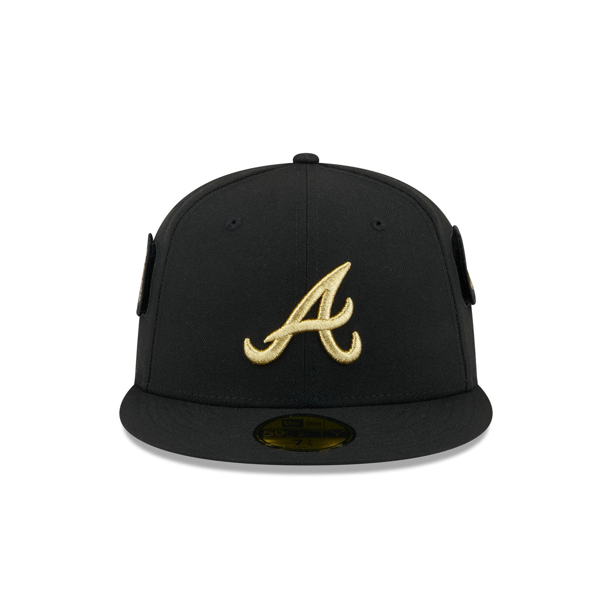 Atlanta Braves Patchwork Black 59FIFTY Fitted Hat