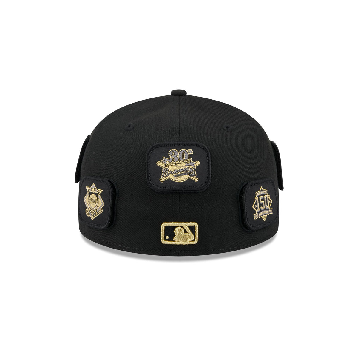 Atlanta Braves Patchwork Black 59FIFTY Fitted Hat