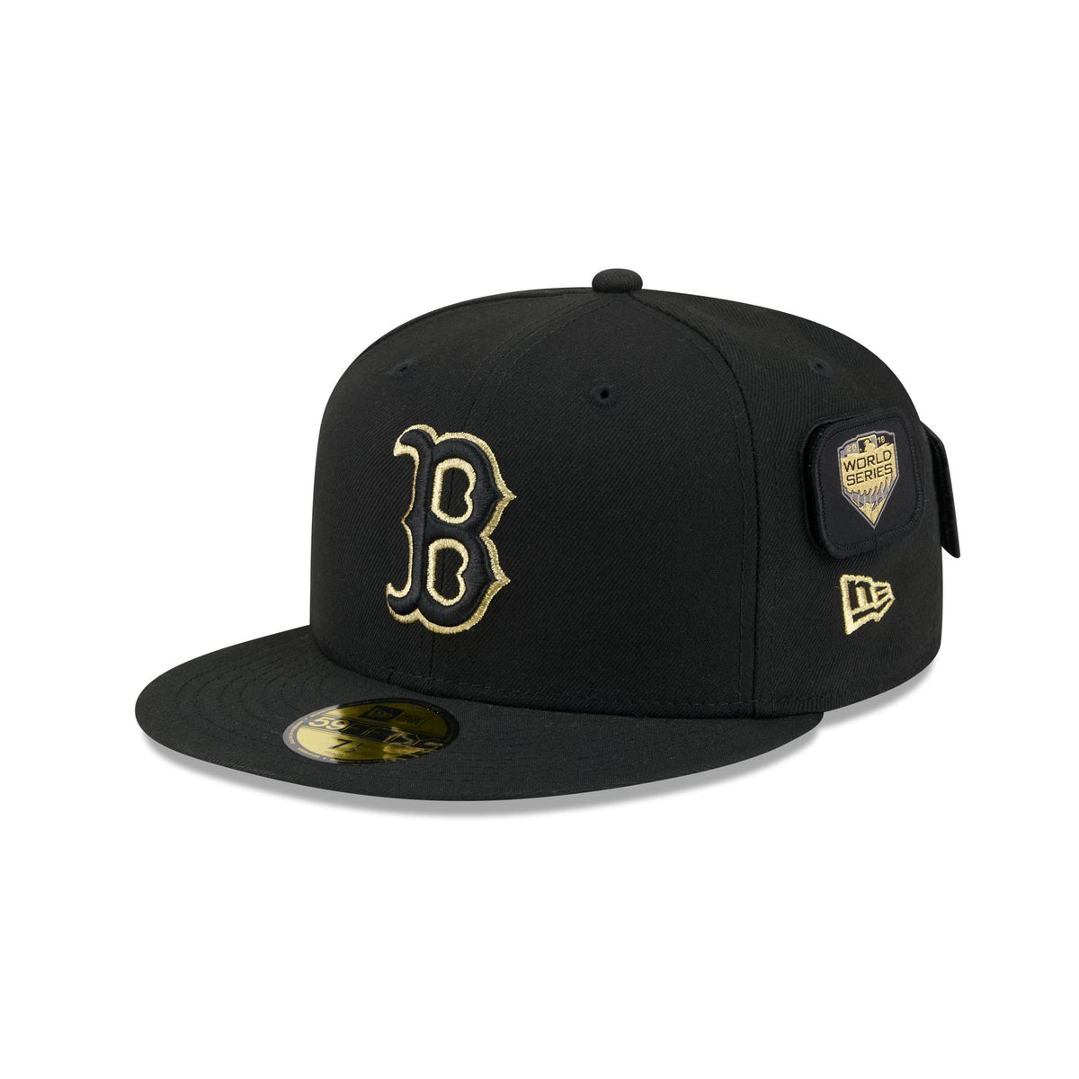 Boston Red Sox Patchwork Black 59FIFTY Fitted Hat