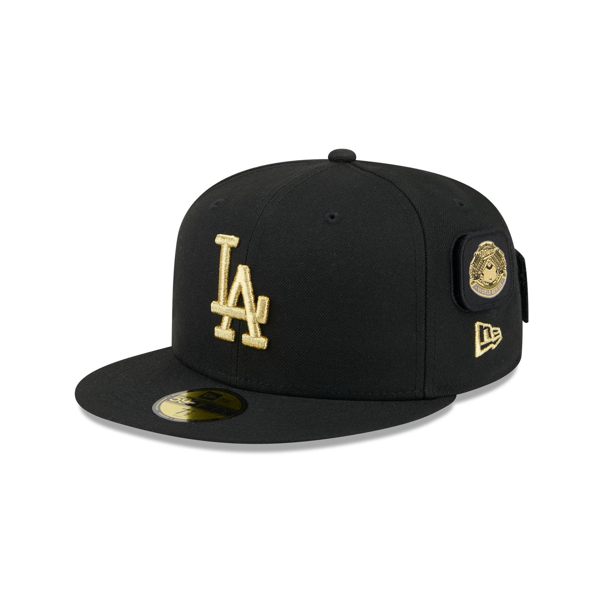 Los Angeles Dodgers Patchwork Black 59FIFTY Fitted Hat