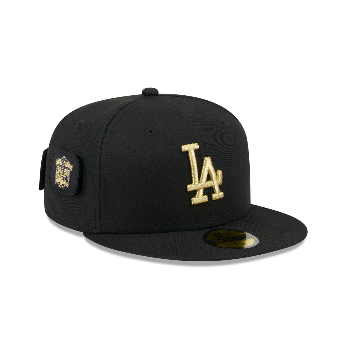 Los Angeles Dodgers Patchwork Black 59FIFTY Fitted Hat