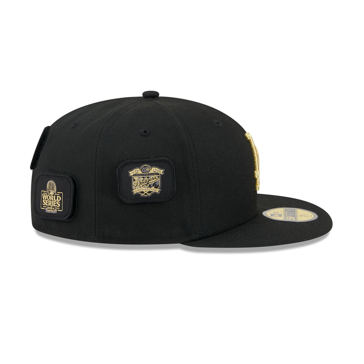 Los Angeles Dodgers Patchwork Black 59FIFTY Fitted Hat