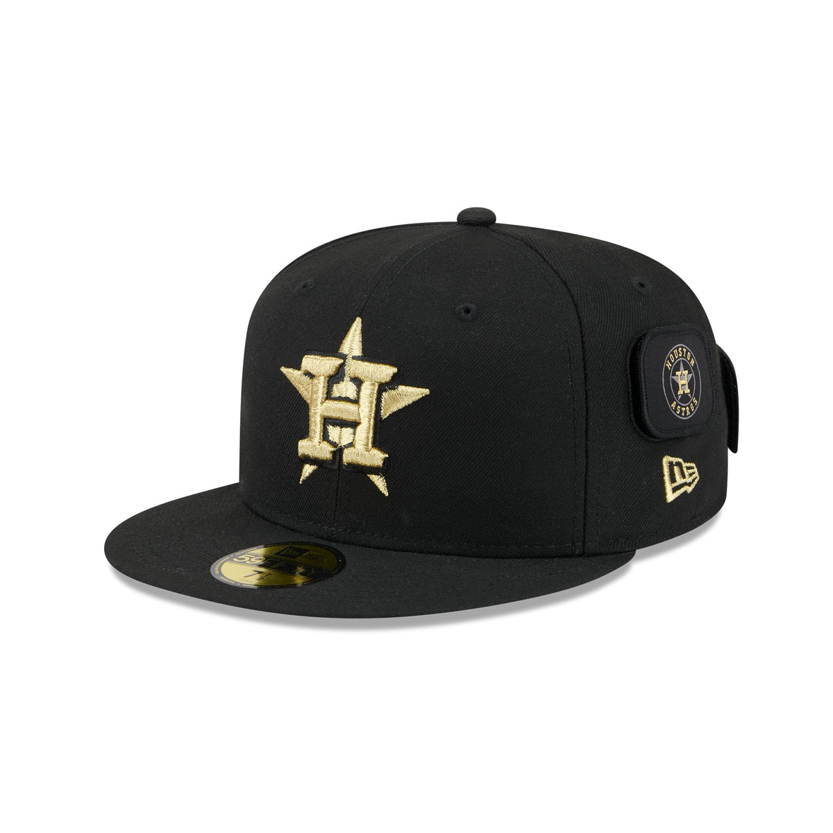 Houston Astros Patchwork Black 59FIFTY Fitted Hat