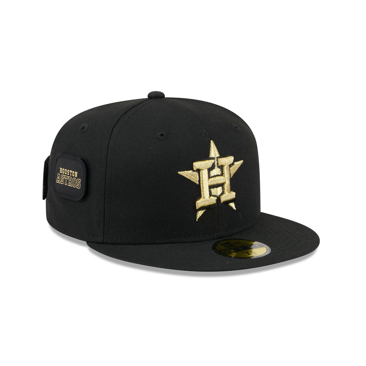 Houston Astros Patchwork Black 59FIFTY Fitted Hat