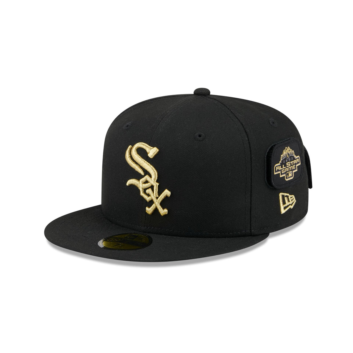Chicago White Sox Patchwork Black 59FIFTY Fitted Hat