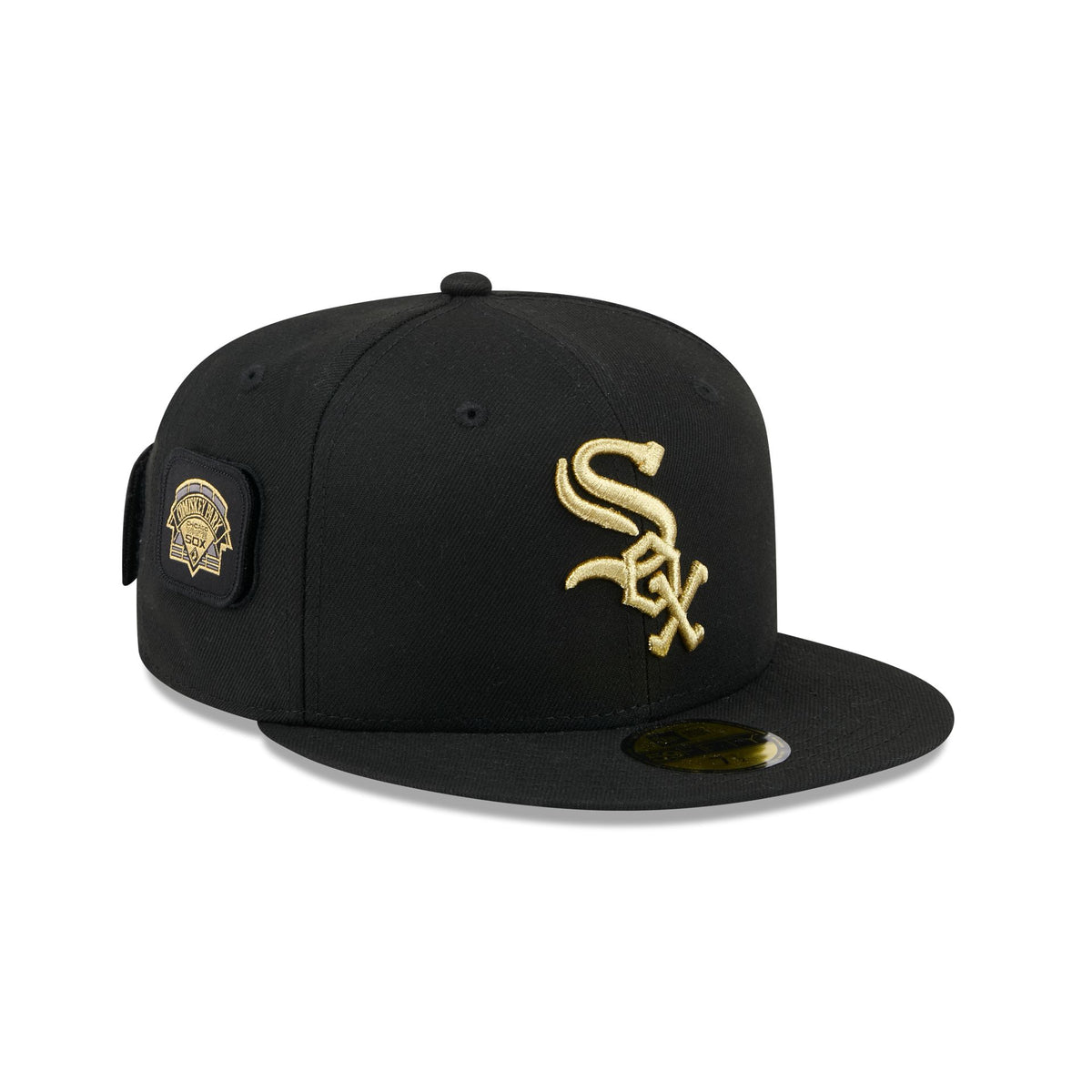 Chicago White Sox Patchwork Black 59FIFTY Fitted Hat