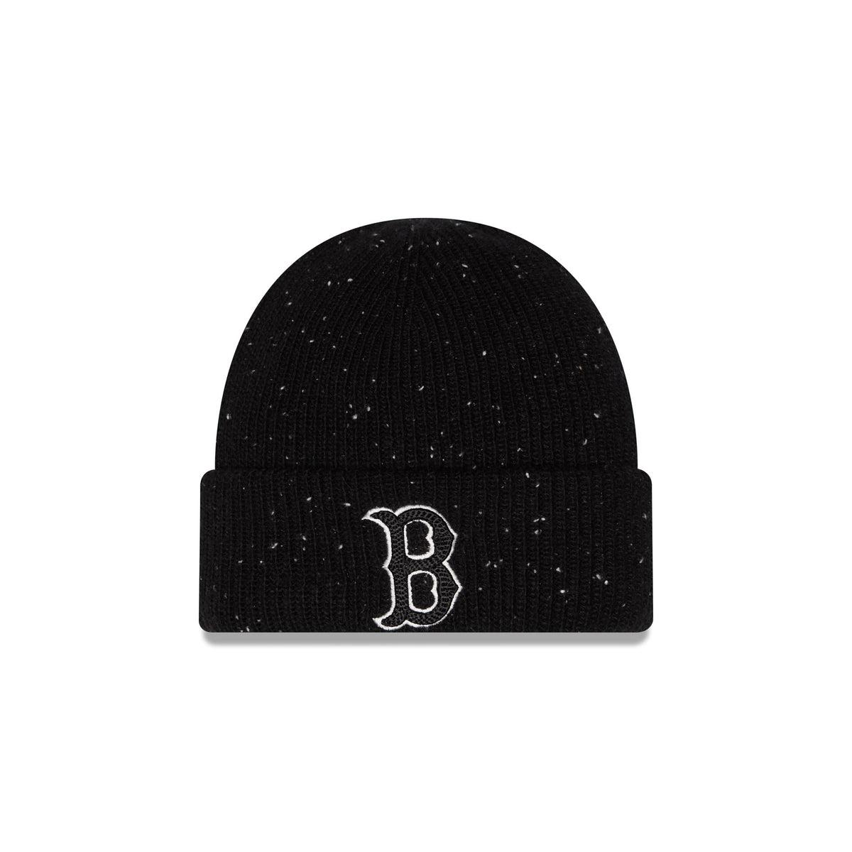 Boston Red Sox Black Speckled Knit Beanie Hat