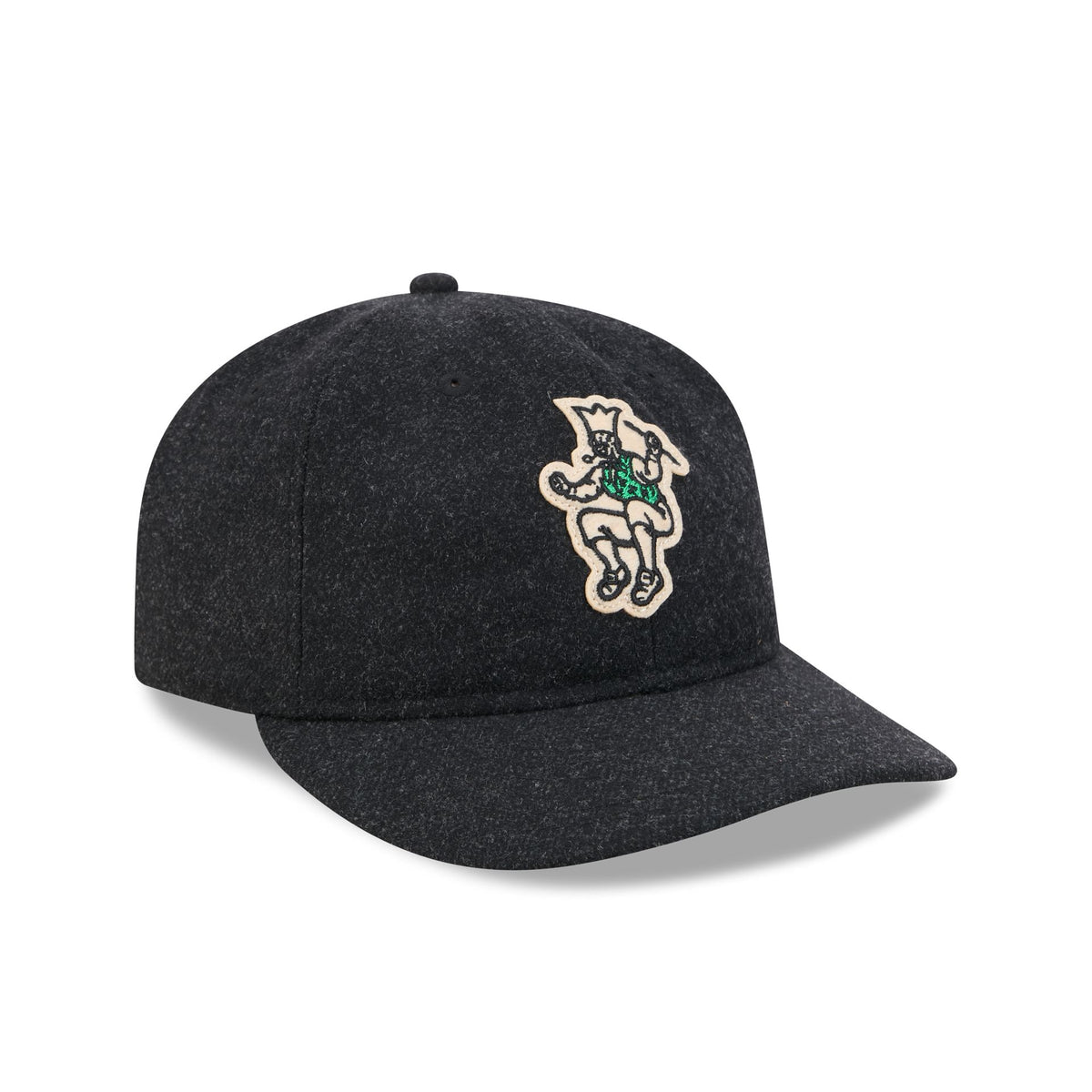 Boston Celtics Black Wool Retro Crown 9FIFTY Adjustable Hat
