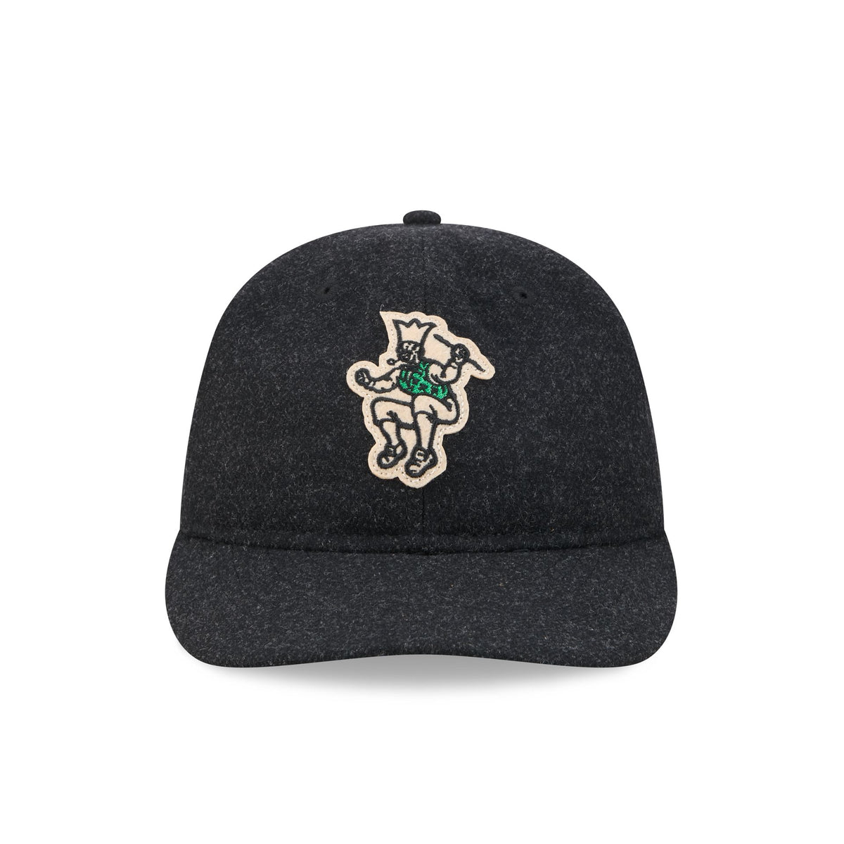 Boston Celtics Black Wool Retro Crown 9FIFTY Adjustable Hat