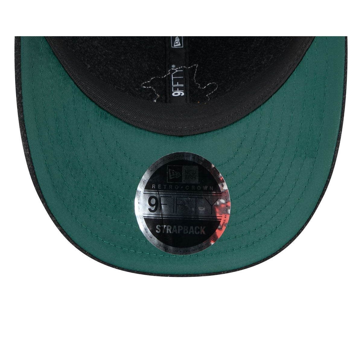 Boston Celtics Black Wool Retro Crown 9FIFTY Adjustable Hat
