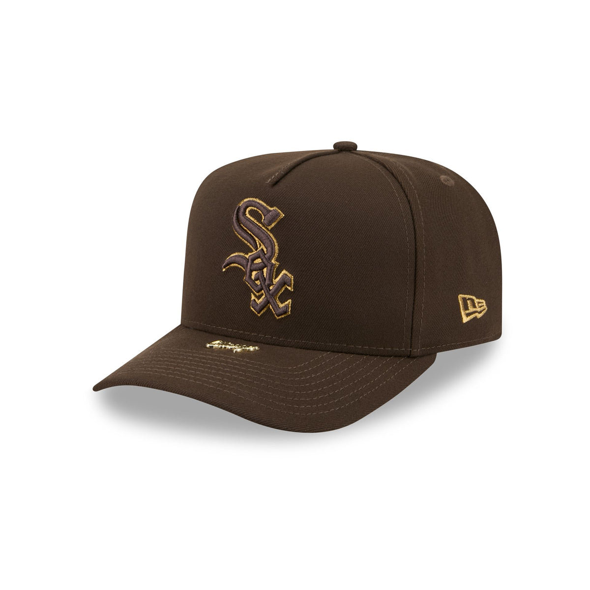 Chicago White Sox Walnut Gold Detail 9FIFTY A-Frame Snapback Hat