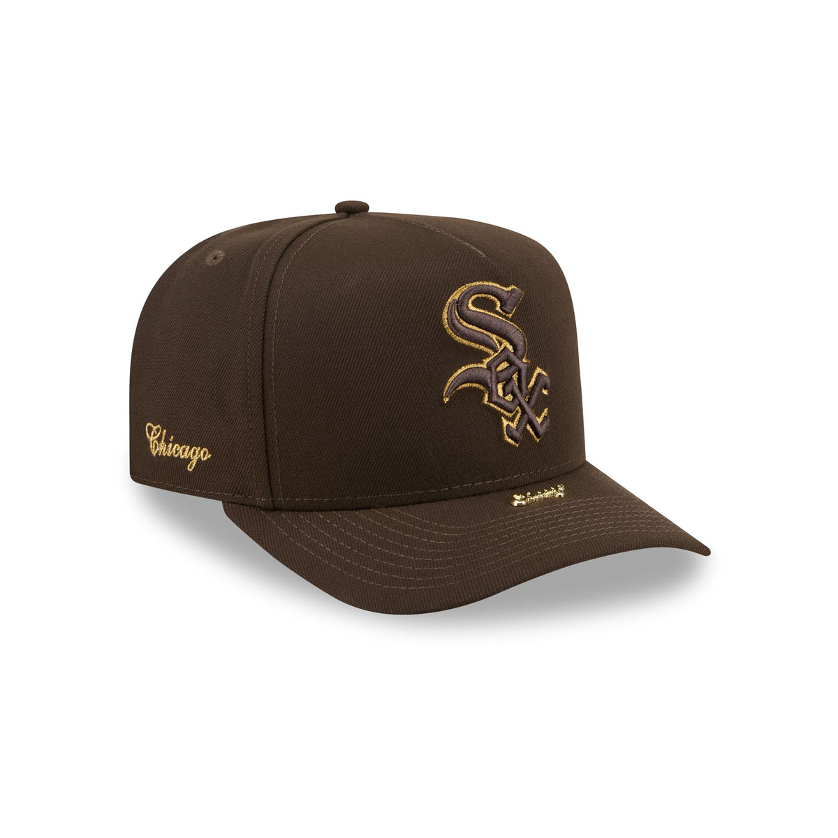 Chicago White Sox Walnut Gold Detail 9FIFTY A-Frame Snapback Hat