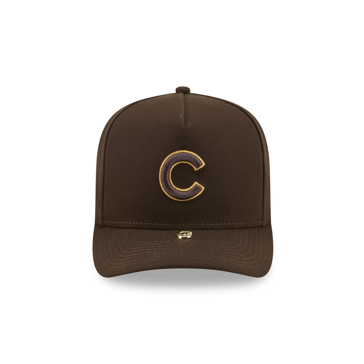 Chicago Cubs Walnut Gold Detail 9FIFTY A-Frame Snapback Hat