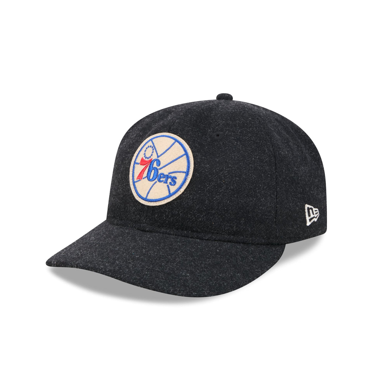 Philadelphia 76ers Black Wool Retro Crown 9FIFTY Adjustable Hat