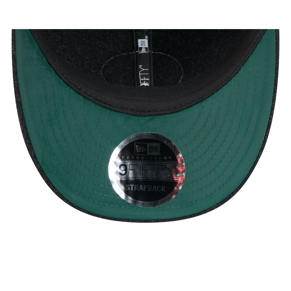 Philadelphia 76ers Black Wool Retro Crown 9FIFTY Adjustable Hat