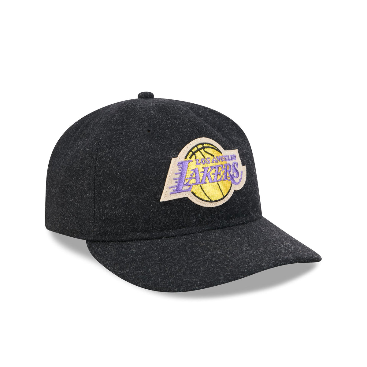 Los Angeles Lakers Black Wool Retro Crown 9FIFTY Adjustable Hat
