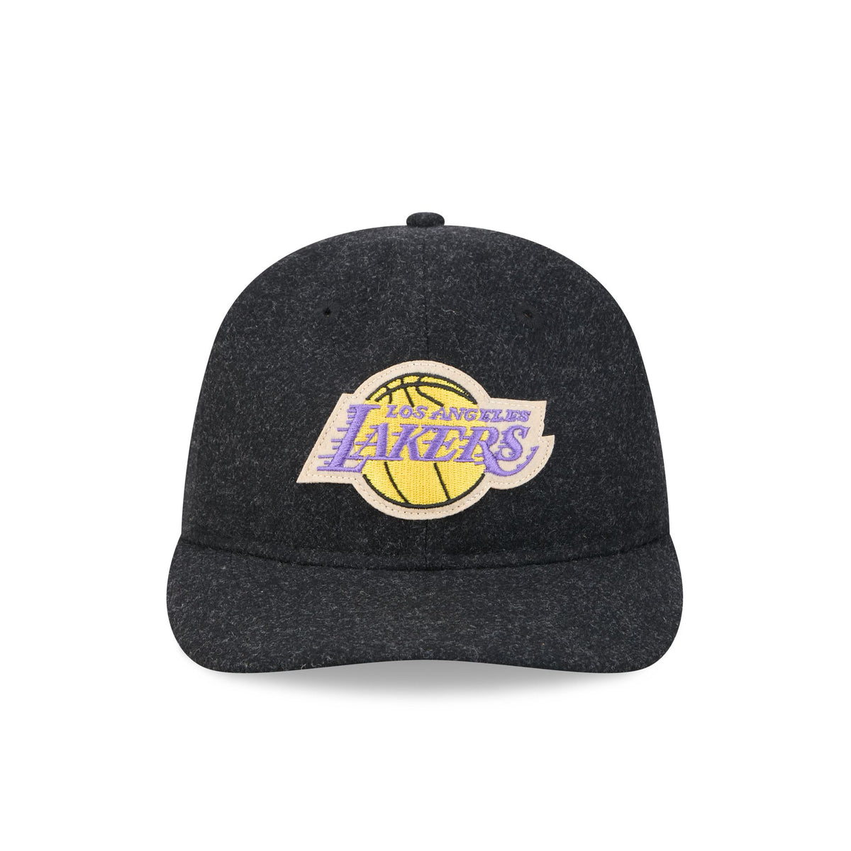 Los Angeles Lakers Black Wool Retro Crown 9FIFTY Adjustable Hat