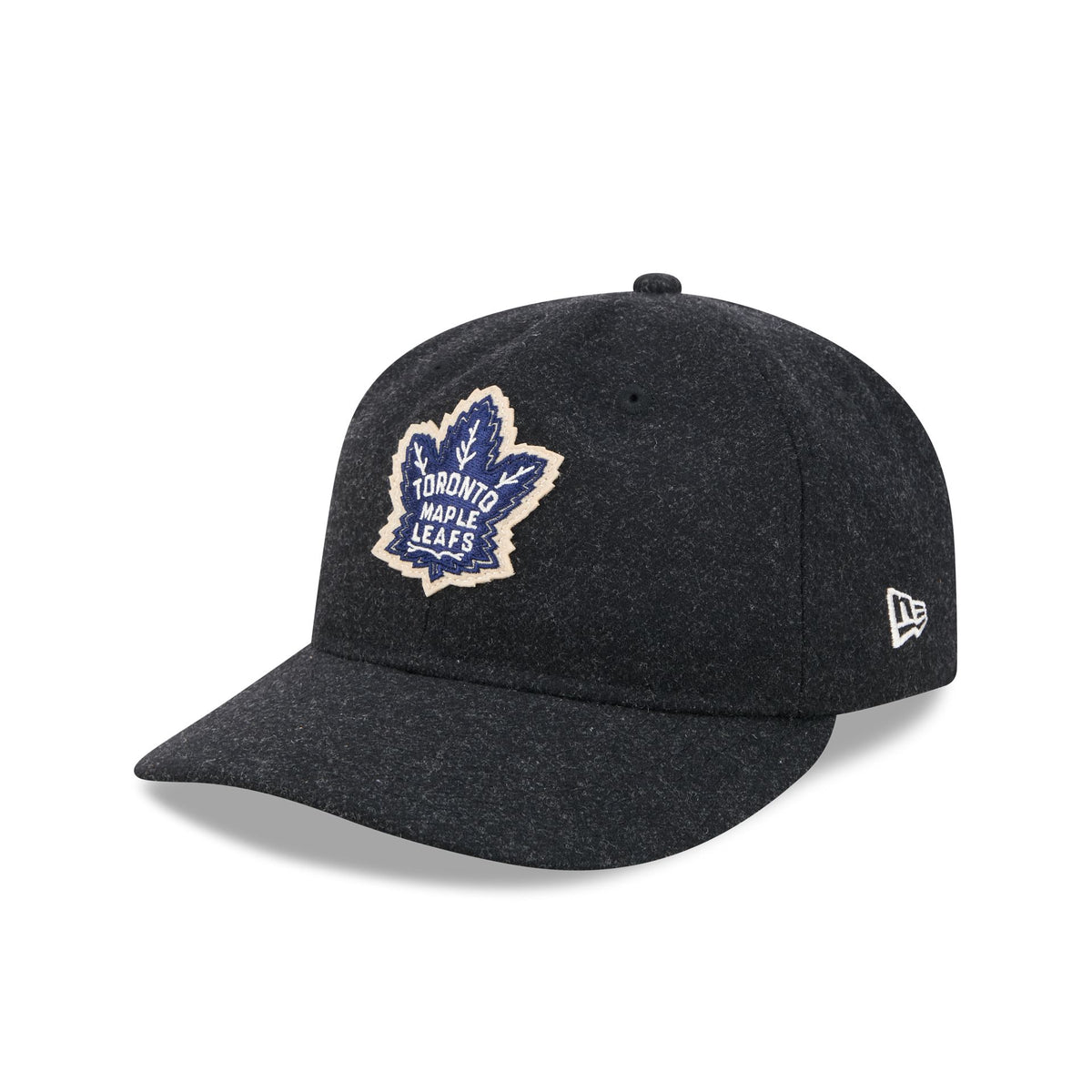 Toronto Maple Leafs Black Wool Retro Crown 9FIFTY Adjustable Hat