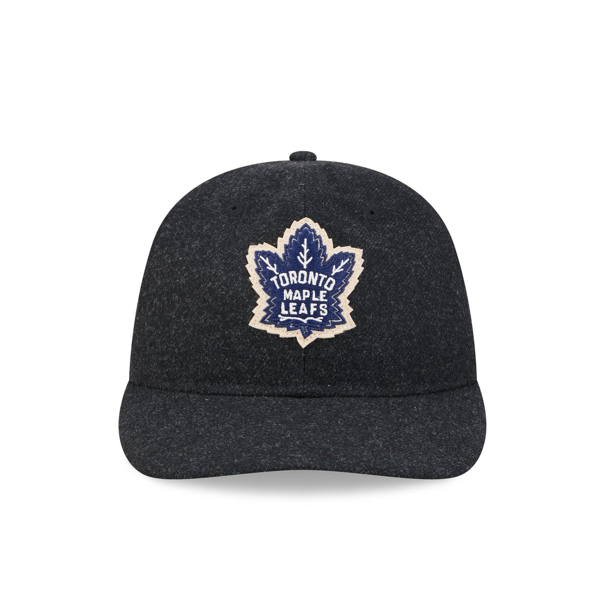 Toronto Maple Leafs Black Wool Retro Crown 9FIFTY Adjustable Hat