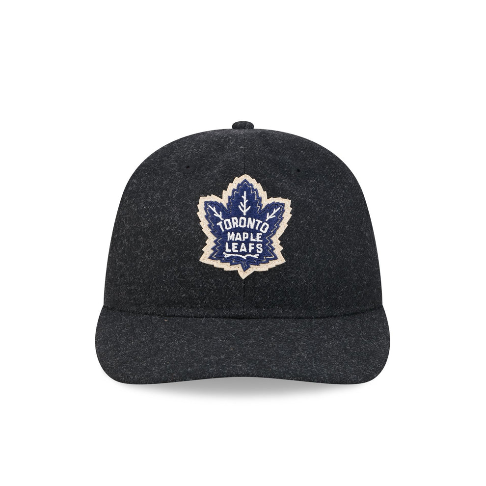 Toronto Maple Leafs Black Wool Retro Crown 9FIFTY Adjustable Hat – New ...