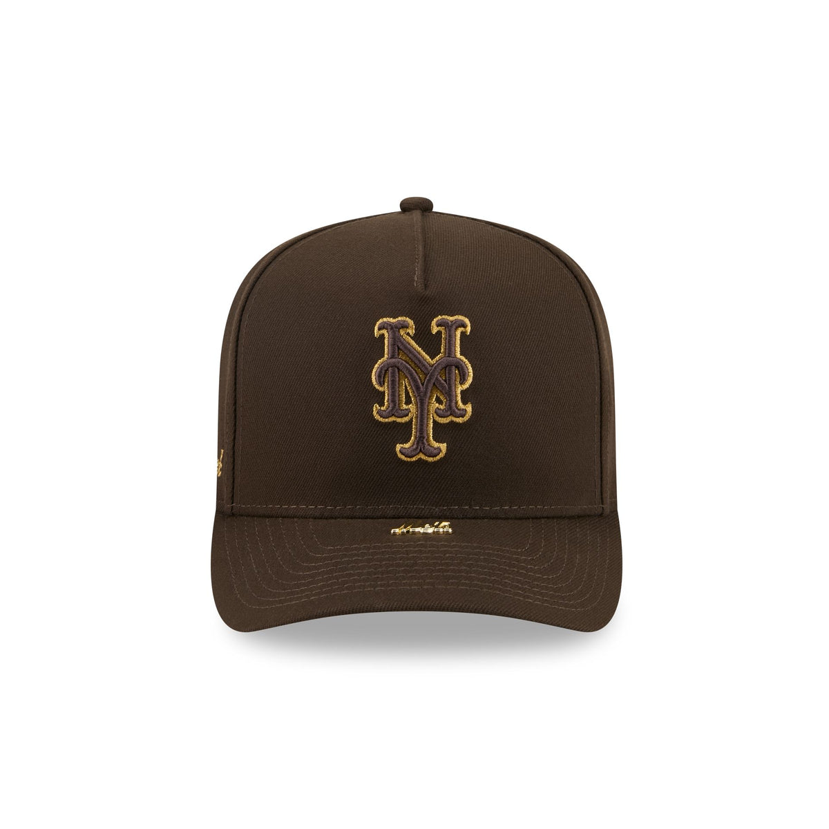 New York Mets Walnut Gold Detail 9FIFTY A-Frame Snapback Hat