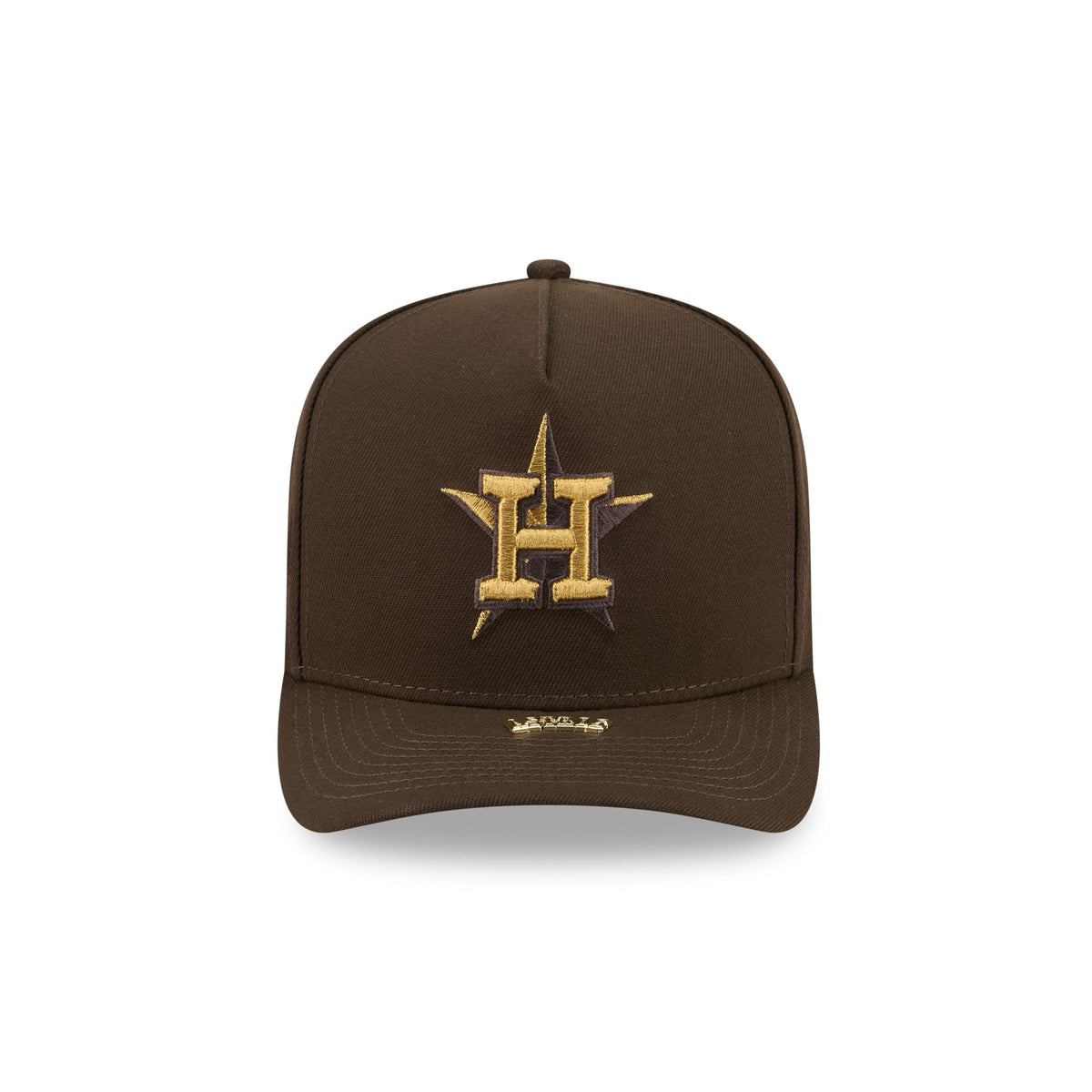 Houston Astros Walnut Gold Detail 9FIFTY A-Frame Snapback Hat