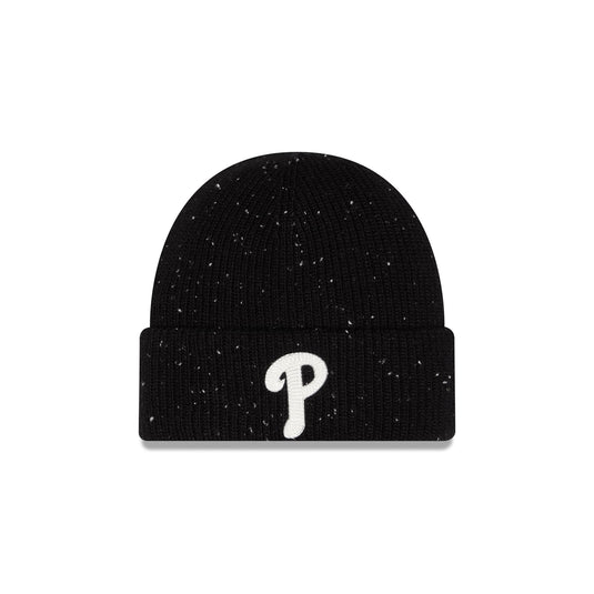 Philadelphia Phillies Black Speckled Knit Beanie Hat