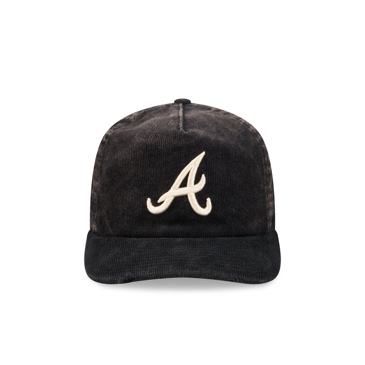 Atlanta Braves Washed Black Corduroy 19TWENTY Adjustable Hat
