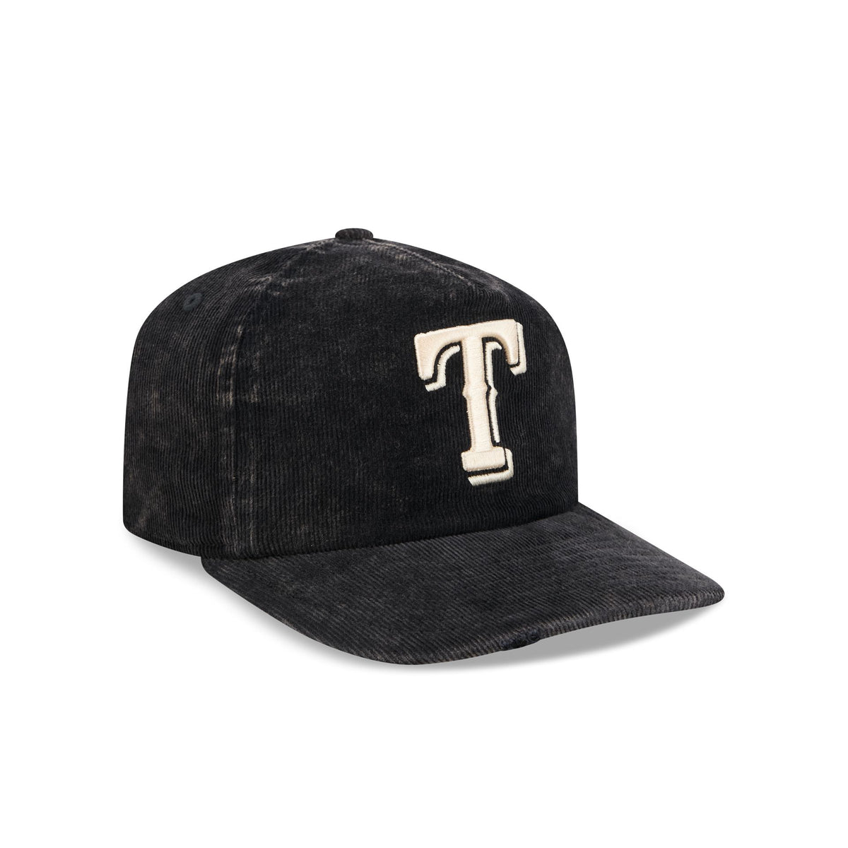 Texas Rangers Washed Black Corduroy 19TWENTY Adjustable Hat