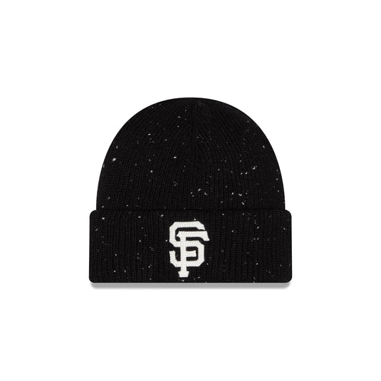 San Francisco Giants Black Speckled Knit Beanie Hat
