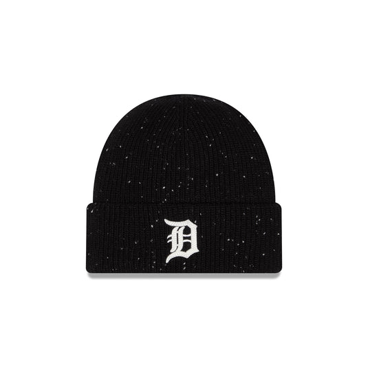 Detroit Tigers Black Speckled Knit Beanie Hat