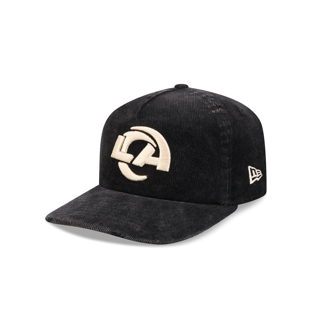 Los Angeles Rams Washed Black Corduroy 19TWENTY Adjustable Hat