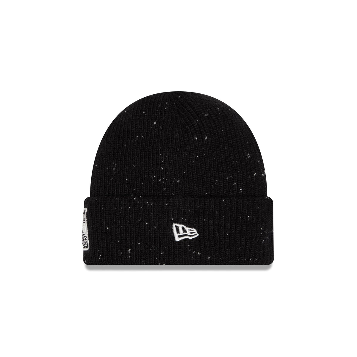 New York Rangers Black Speckled Knit Beanie Hat