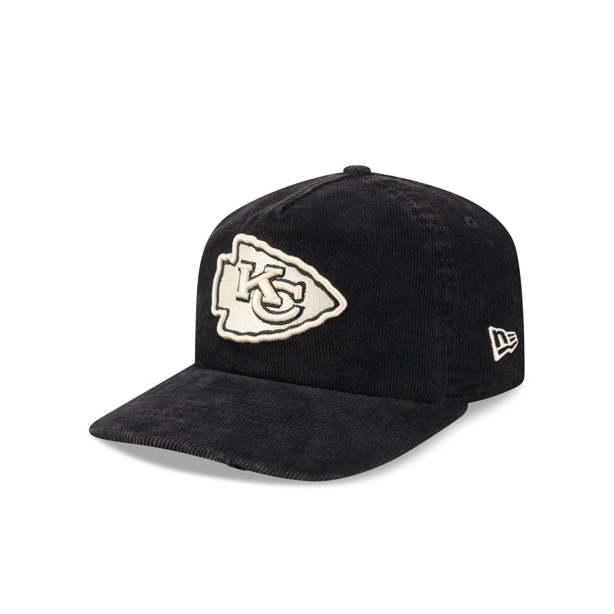 Kansas City Chiefs Washed Black Corduroy 19TWENTY Adjustable Hat