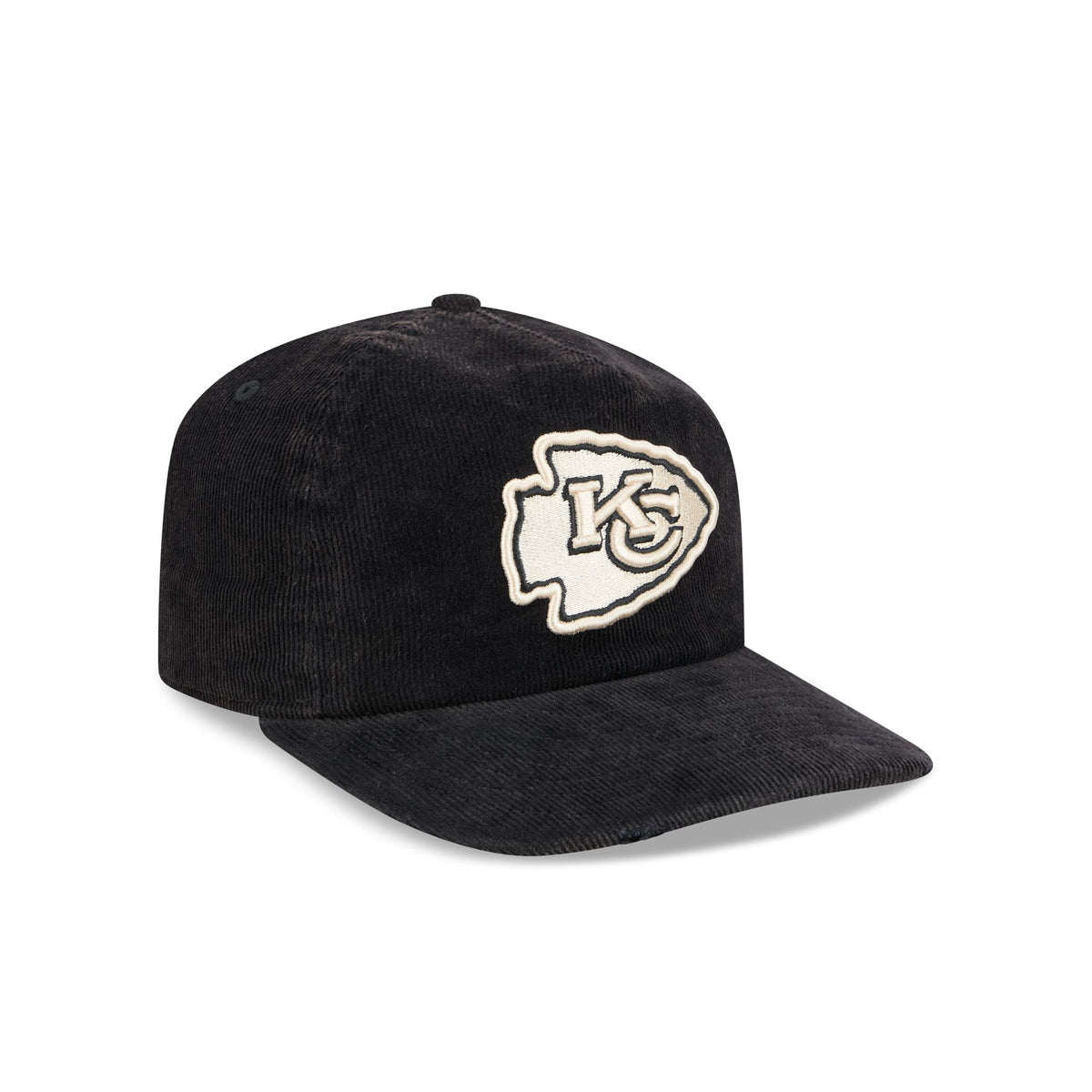 Kansas City Chiefs Washed Black Corduroy 19TWENTY Adjustable Hat