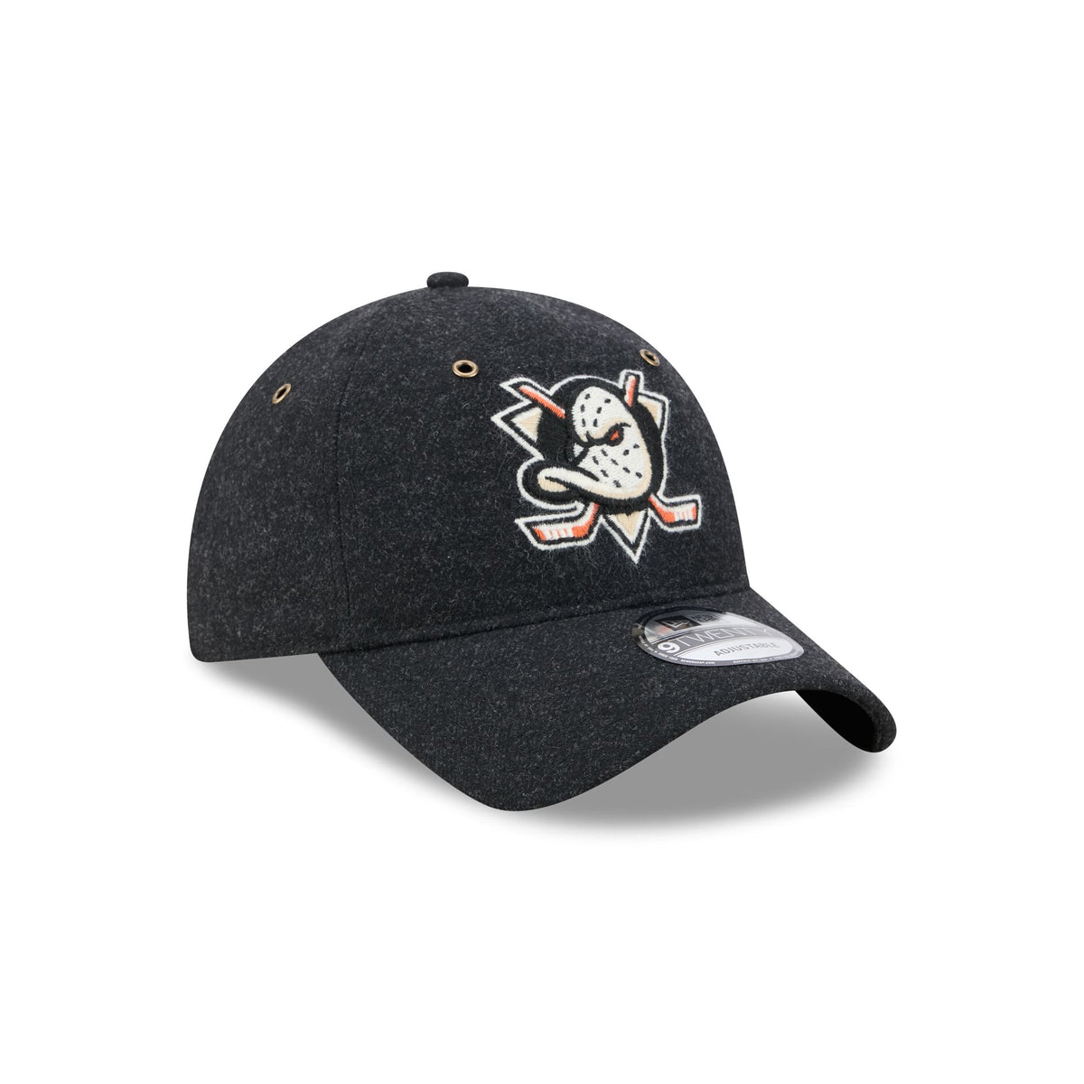 Anaheim Ducks Black Wool 9TWENTY Adjustable Hat