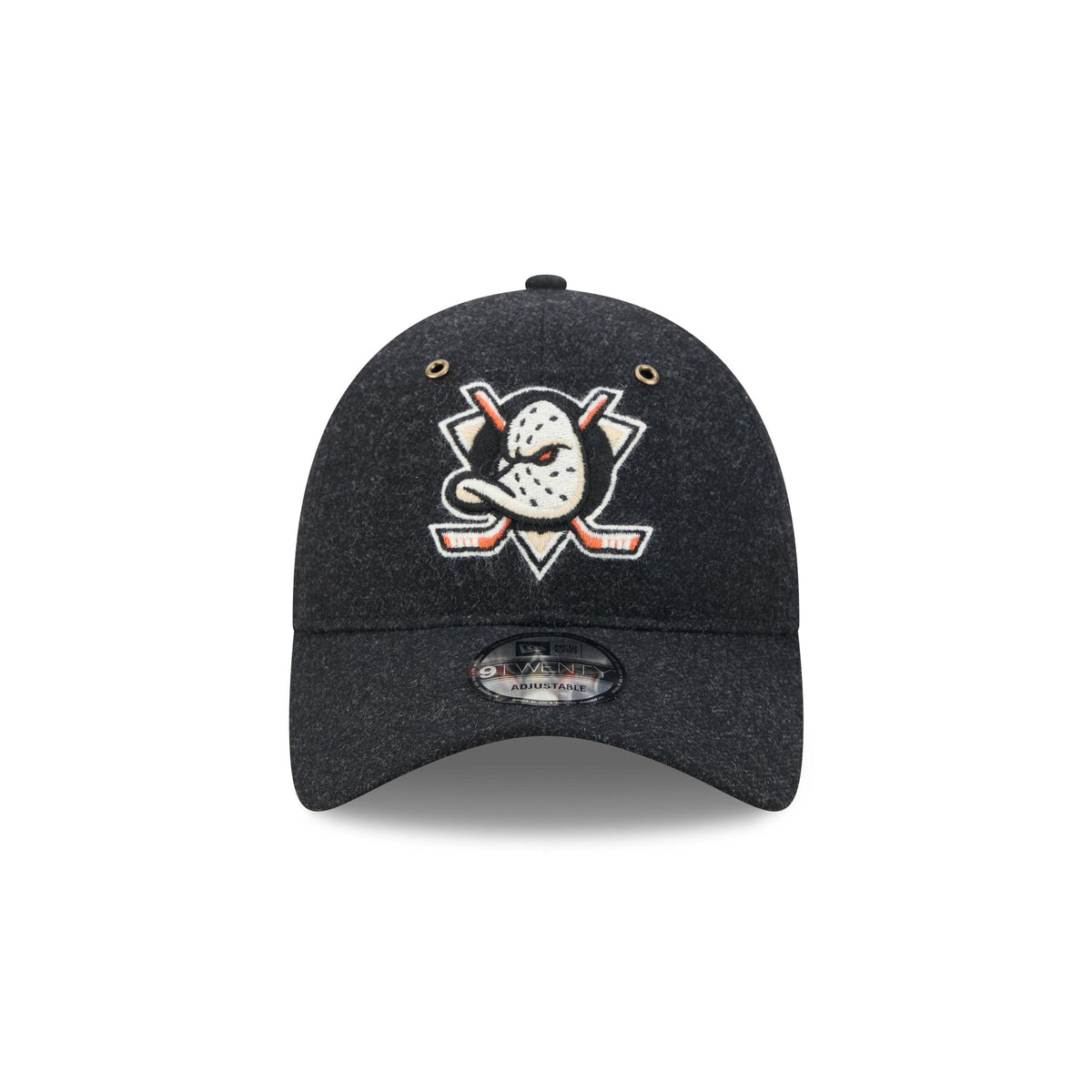 Anaheim Ducks Black Wool 9TWENTY Adjustable Hat